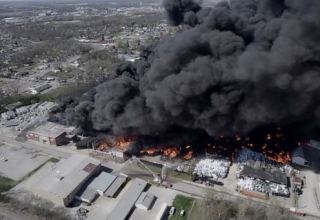 Industrial fire spews "toxic" smoke in Indiana, prompts evacuations
