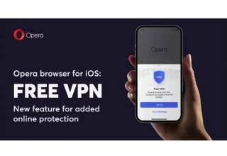 “Opera” “iOS” tətbiqinə pulsuz VPN əlavə edib