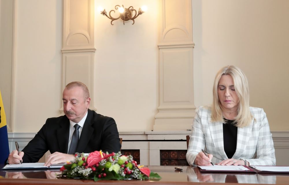 Подписана Декларация о стратегическом партнерстве между Азербайджаном и Боснией и Герцеговиной (ФОТО/ВИДЕО)