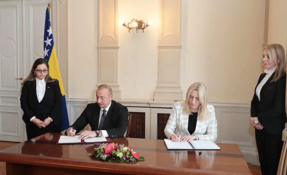 Подписана Декларация о стратегическом партнерстве между Азербайджаном и Боснией и Герцеговиной (ФОТО/ВИДЕО)