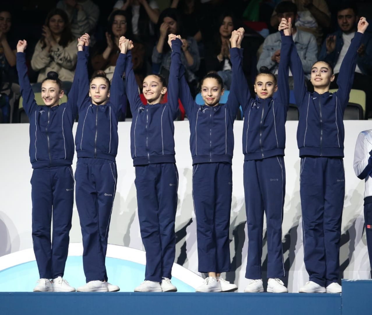 Юниорская команда Азербайджана завоевала "серебро" Международного турнира AGF Trophy в Баку в программе с 5 скакалками