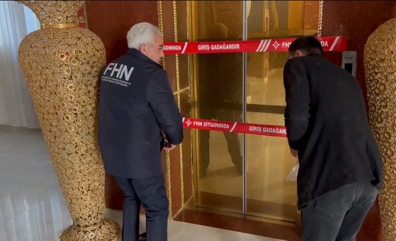 FHN məşhur şadlıq sarayının liftini bağladı (FOTO/VİDEO)