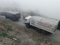 Russian peacekeepers' vehicles move freely along Azerbaijani Lachin-Khankendi road (PHOTO)