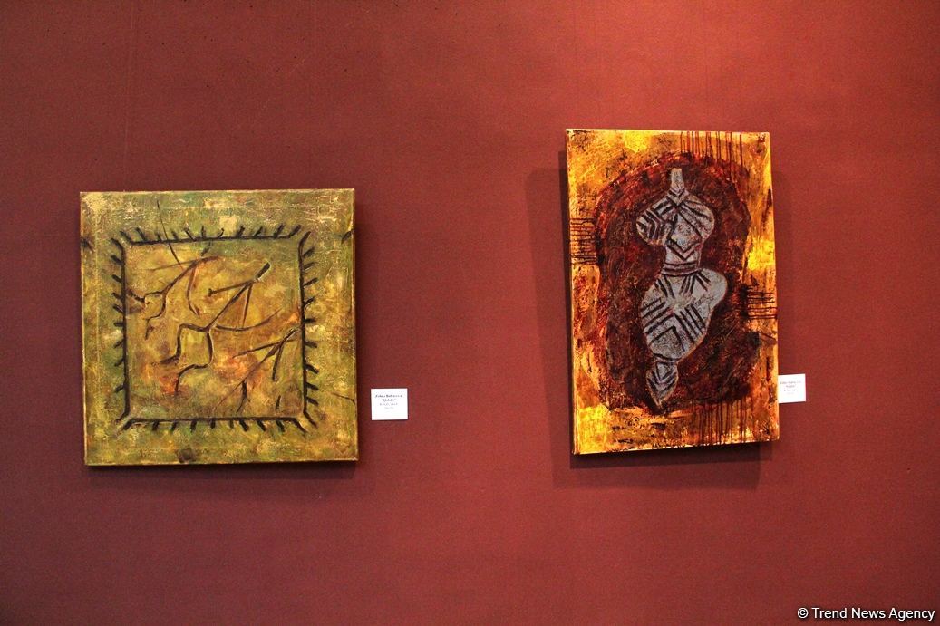 Представлены наскальные рисунки Гобустана в искусстве – живопись, скульптура, ковры, современные мотивы (ФОТО)