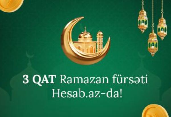 Hesab.az Ramazan bayramı münasibətilə istifadəçilərini 3QAT Koin kampaniyası ilə sevindirməyi unutmadı