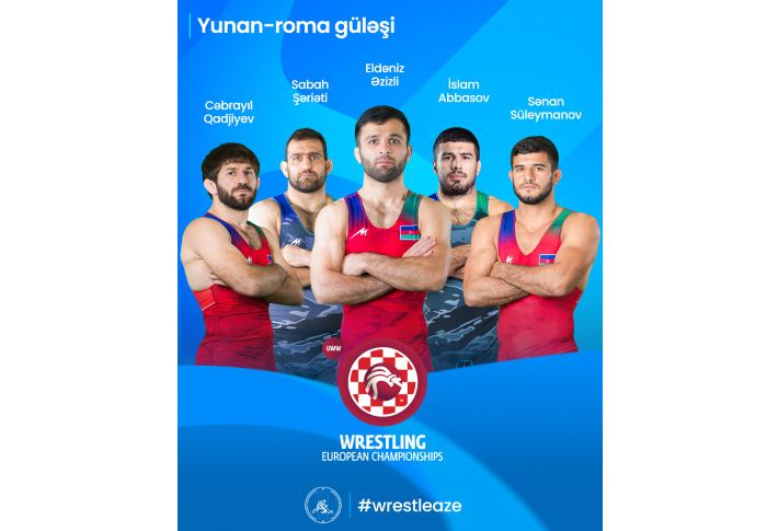 Azərbaycanın üç yunan-Roma güləşçisi Avropa çempionatının yarımfinalına çıxıb