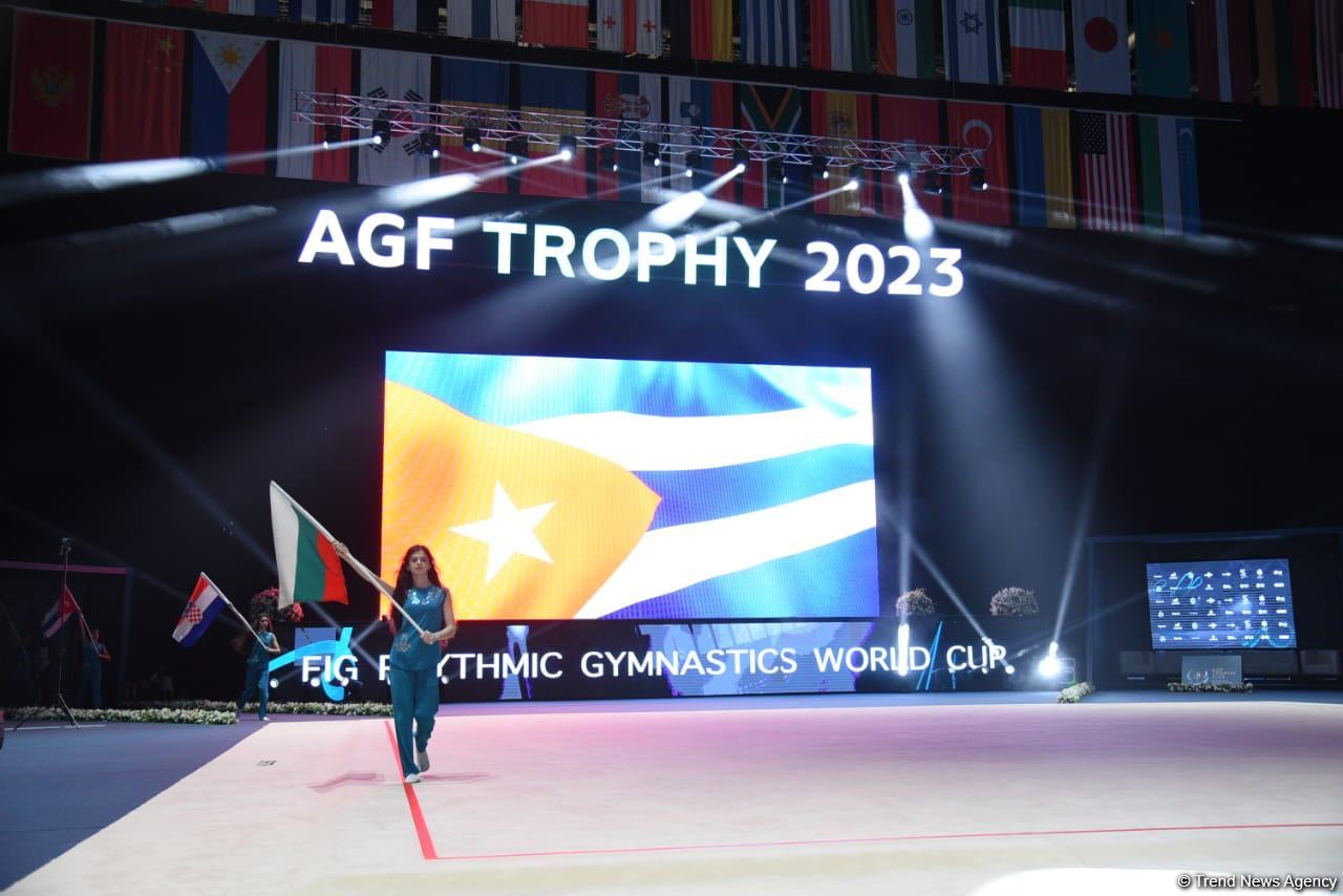 Bakıda bədii gimnastika üzrə FIG Dünya Kubokunun açılışı olub (FOTO)