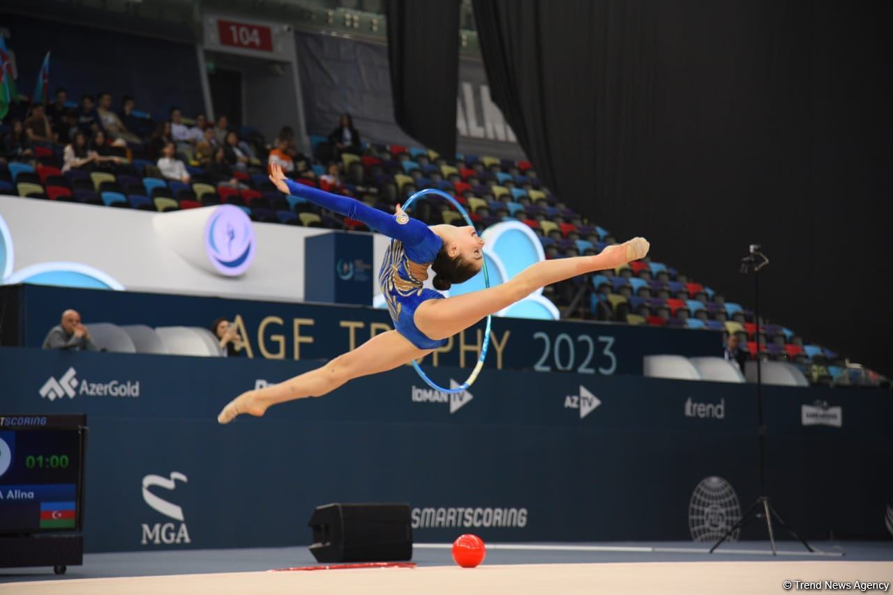 Best moments of first day of FIG World Cup in Rhythmic Gymnastics in Baku