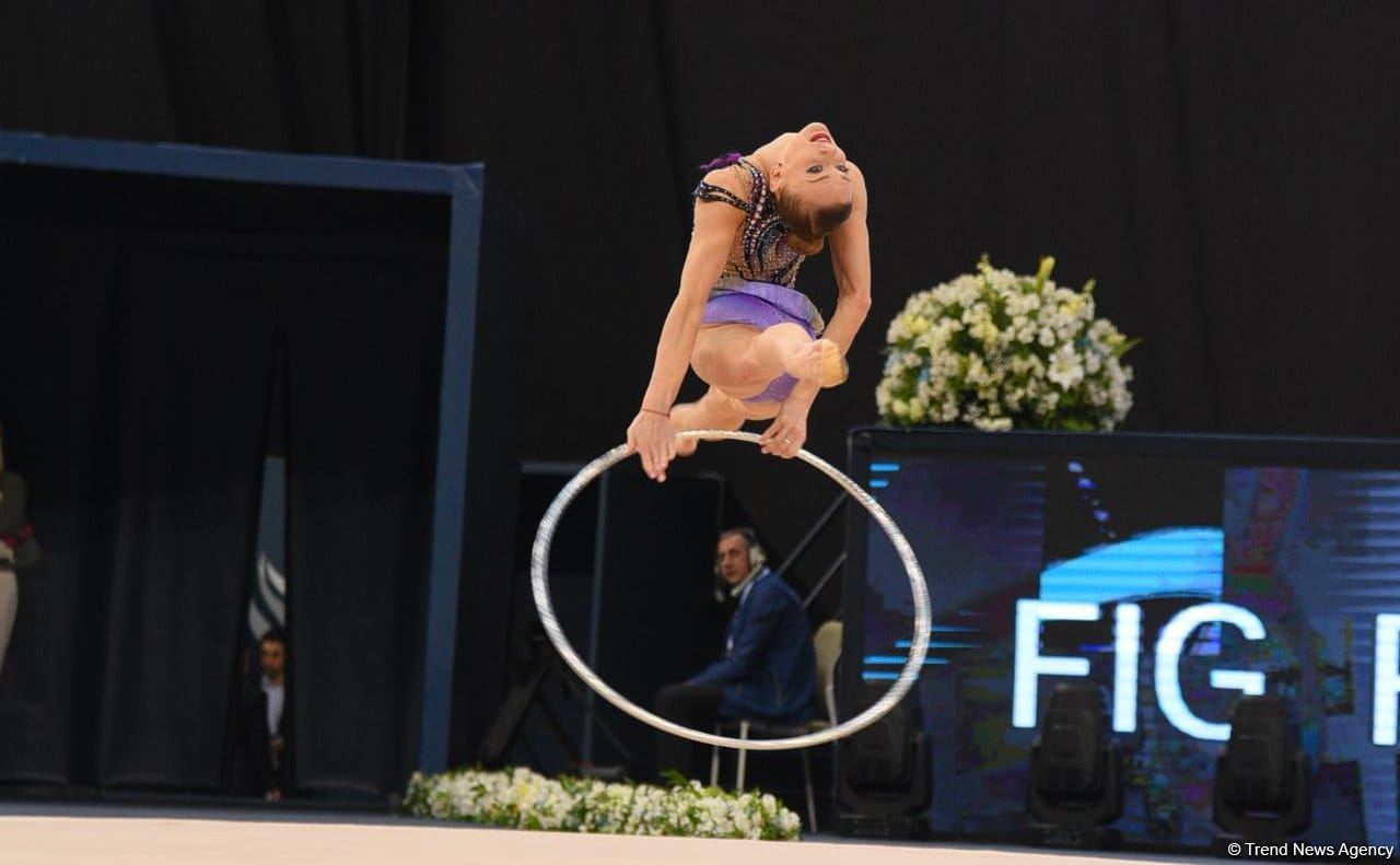 Bakıda bədii gimnastika üzrə FIG Dünya kuboku yarışlarının birinci gününə start verilib (FOTO)