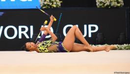 Best moments of second day of Rhythmic Gymnastics World Cup competitions in Baku (PHOTO)