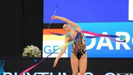 Best moments of second day of Rhythmic Gymnastics World Cup competitions in Baku (PHOTO)