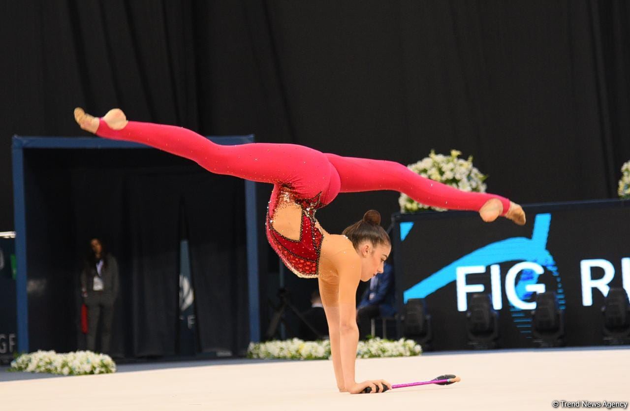 Best moments of second day of Rhythmic Gymnastics World Cup competitions in Baku (PHOTO)