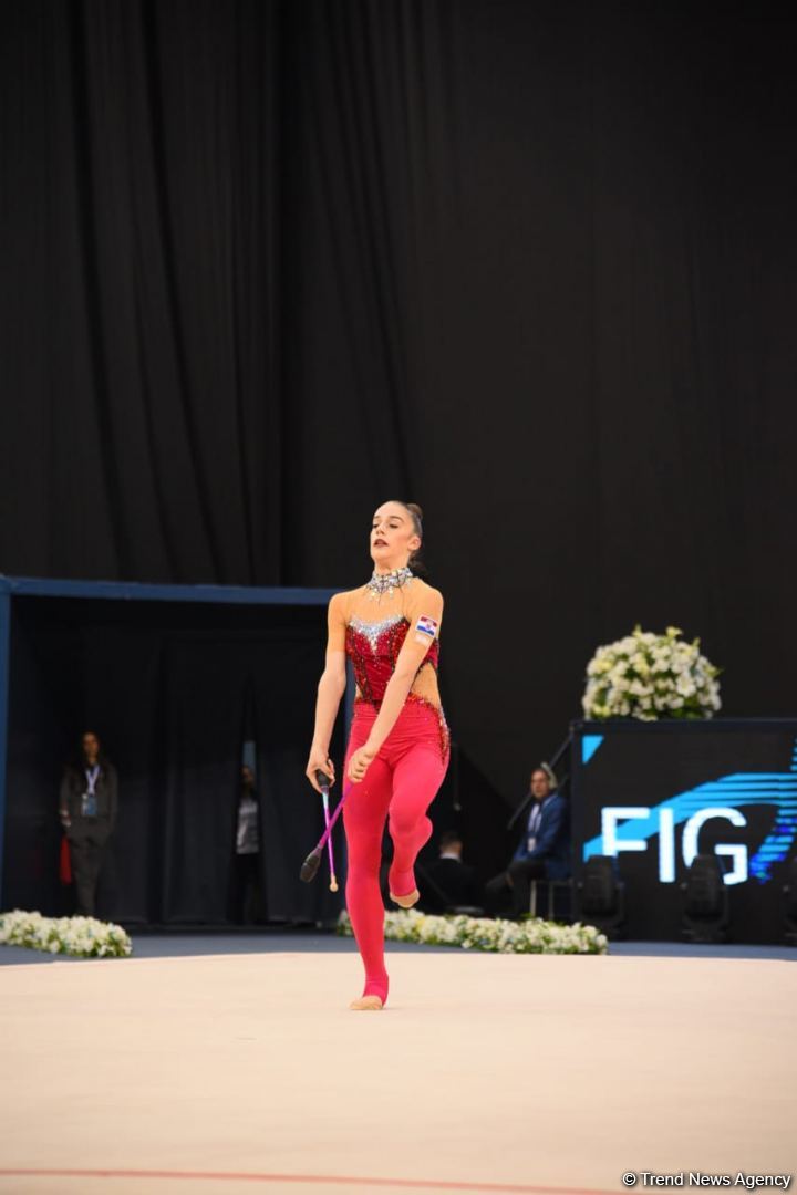 Best moments of second day of Rhythmic Gymnastics World Cup competitions in Baku (PHOTO)