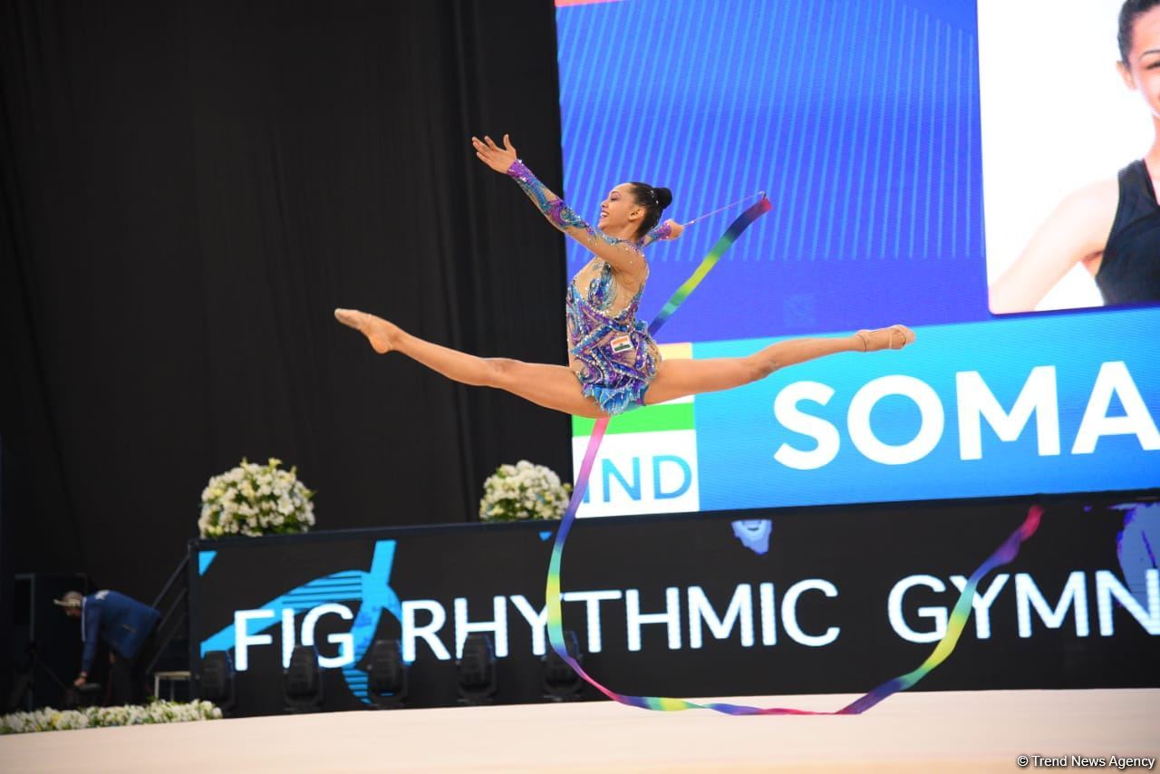 Best moments of second day of Rhythmic Gymnastics World Cup competitions in Baku (PHOTO)