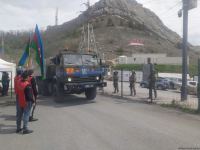 Russian peacekeepers' vehicles move freely along Azerbaijani Lachin-Khankendi road (PHOTO)