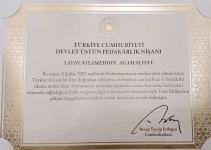 Президент Турции наградил азербайджанского военнослужащего (ФОТО)