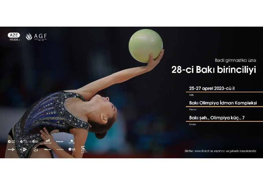 Проходит заключительный день 28-го первенства Баку по художественной гимнастике