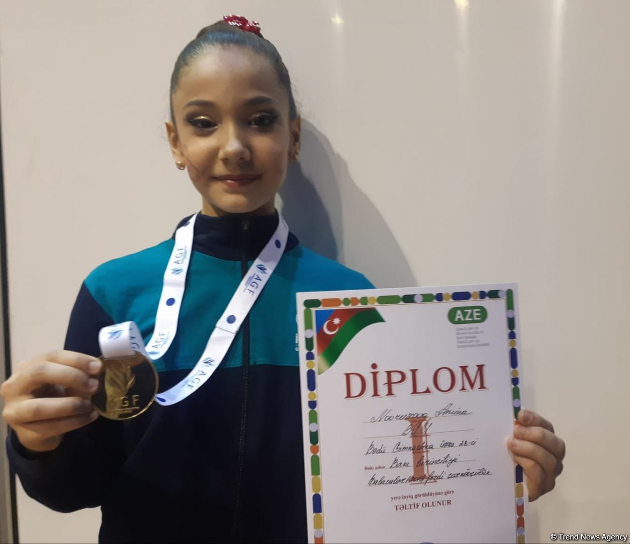 Medal won at Baku Championship in Rhythmic Gymnastics gives extra motivation to train hard – young gymnast