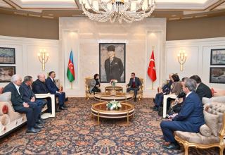 Delegation led by Speaker of Azerbaijani Parliament arrives on working visit to Ankara (PHOTO)