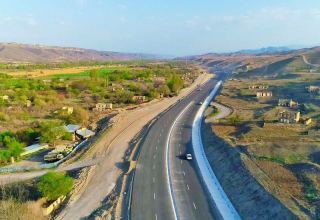 Construction of Khudafarin-Gubadli-Lachin highway rapidly continues in Azerbaijan (PHOTO/VIDEO)