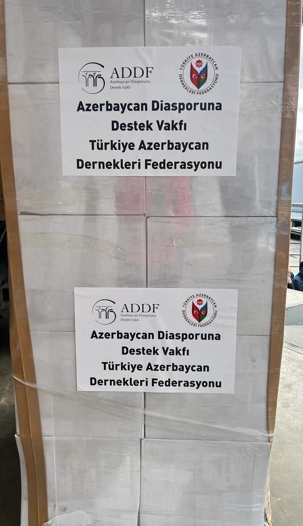 Azərbaycan Diasporuna Dəstək Fondu və TADEF Kahramanmaraşda zəlzələdən zərər çəkənlərə yardım edib (FOTO)