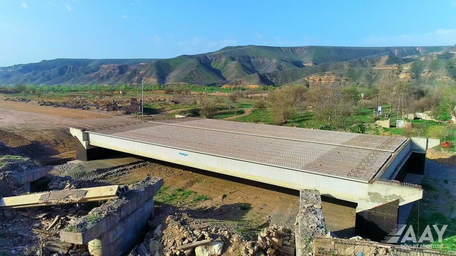 Construction of Khudafarin-Gubadli-Lachin highway rapidly continues in Azerbaijan (PHOTO/VIDEO)
