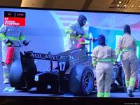 Во время рейтингового раунда команд "Формулы-2" в Баку произошла авария (ФОТО)