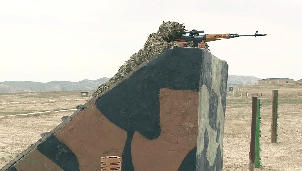 Azerbaijani Army holds competition for title of "Best Sniper" (VIDEO)