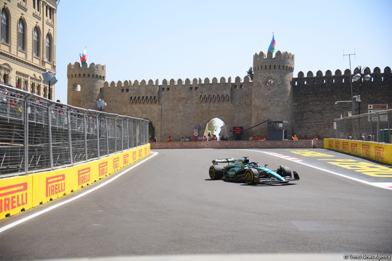 Second practice session of teams within Formula 1 Azerbaijan Grand Prix