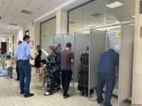 В узбекском городе Ургенч проходит голосование по поправкам в конституцию (ФОТО)