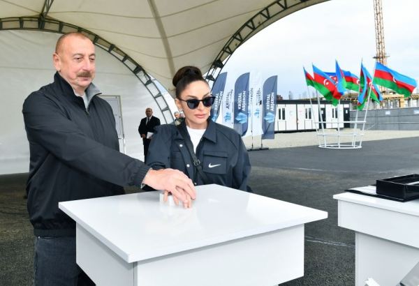 President Ilham Aliyev and First Lady Mehriban Aliyeva lay foundation stone for Aghdam Mugham Center (PHOTO/VİDEO)