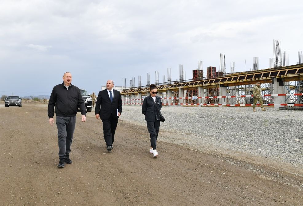 President Ilham Aliyev and First Lady Mehriban Aliyeva lay foundation stone for Aghdam Mugham Center (PHOTO/VİDEO)