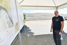 Президент Ильхам Алиев заложил фундамент поселка Худаферин (ФОТО/ВИДЕО)
