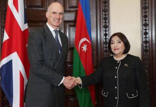 Chair of Azerbaijani Parliament meets British Parliamentary Under Secretary of State in London (PHOTO)