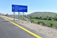 Президент Ильхам Алиев принял участие в открытии автомобильной дороги Физули-Гадрут (ФОТО/ВИДЕО)