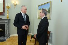 Azerbaijani FM meets with President of Lithuania (PHOTO)