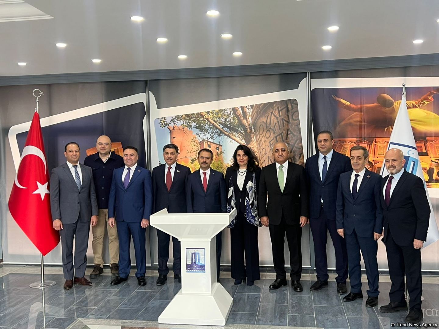 Азербайджанская делегация находится с визитом в Чанаггале (ФОТО)