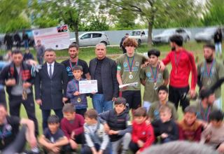 Определился победитель футбольного турнира с участием ветеранов Карабахской войны, посвященного 100-летию великого лидера Гейдара Алиева (ФОТО)