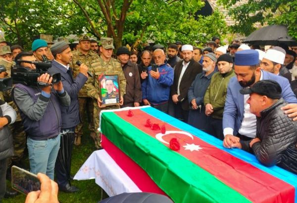 Azerbaijani Gabala holds farewell ceremony for soldier killed following Armenian provocation