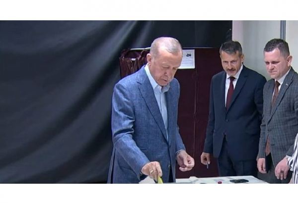 President of Türkiye votes in presidential and parliamentary elections (VIDEO)