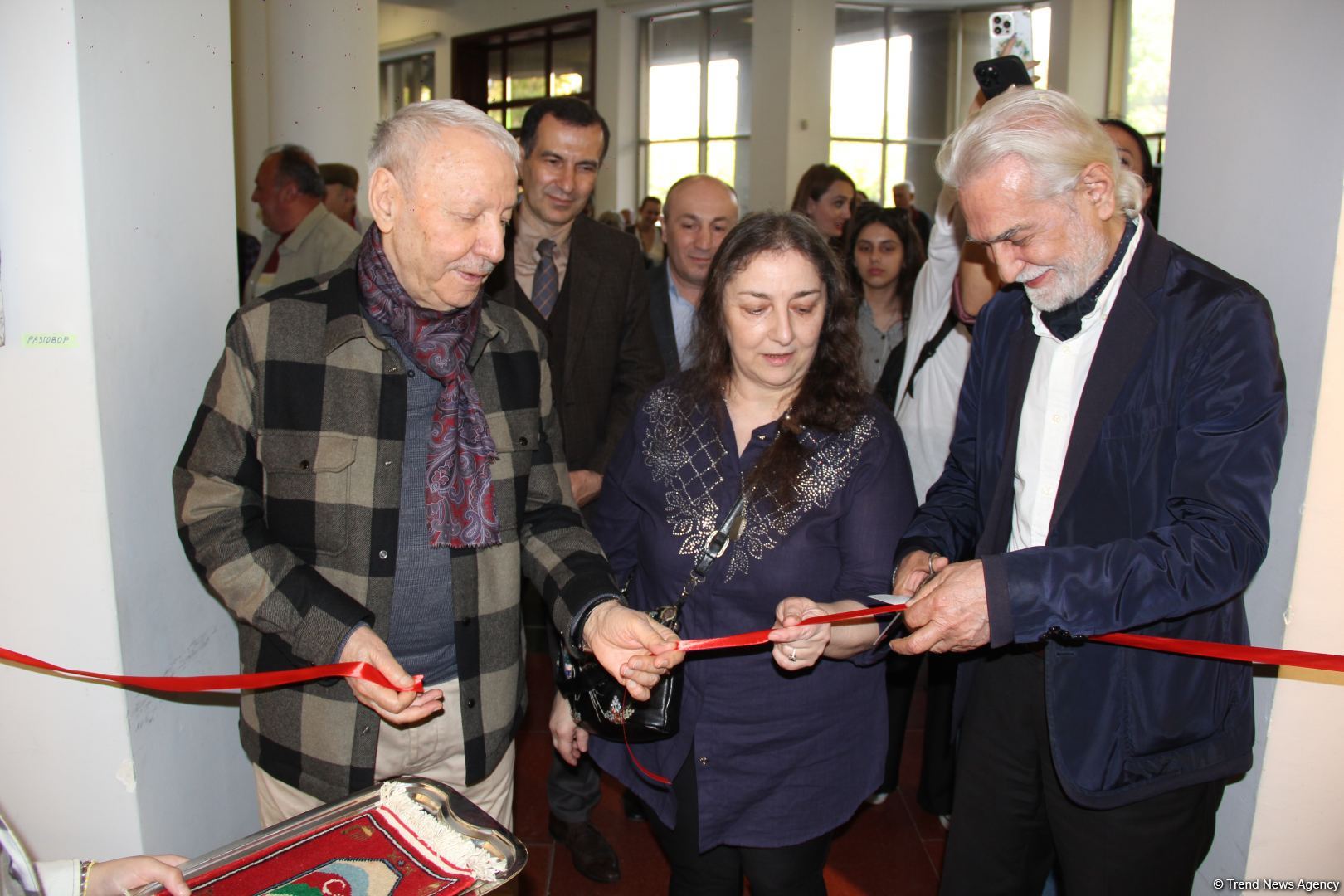 Красный шар - это Я! Миру необходимо дарить позитив – открылась выставка Севиндж Абдиновой   (ФОТО)