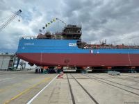 “Zəngilan” tankeri inşasının davam etdirilməsi məqsədilə suya salınıb (FOTO)