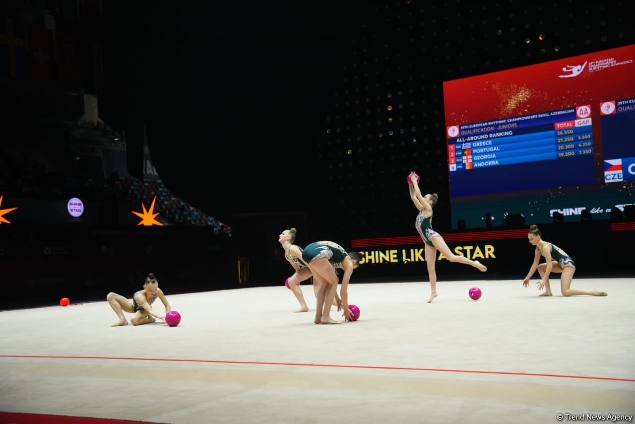 Bakıda bədii gimnastika üzrə 39-cu Avropa çempionatının yarışlarına start verilib (FOTO)