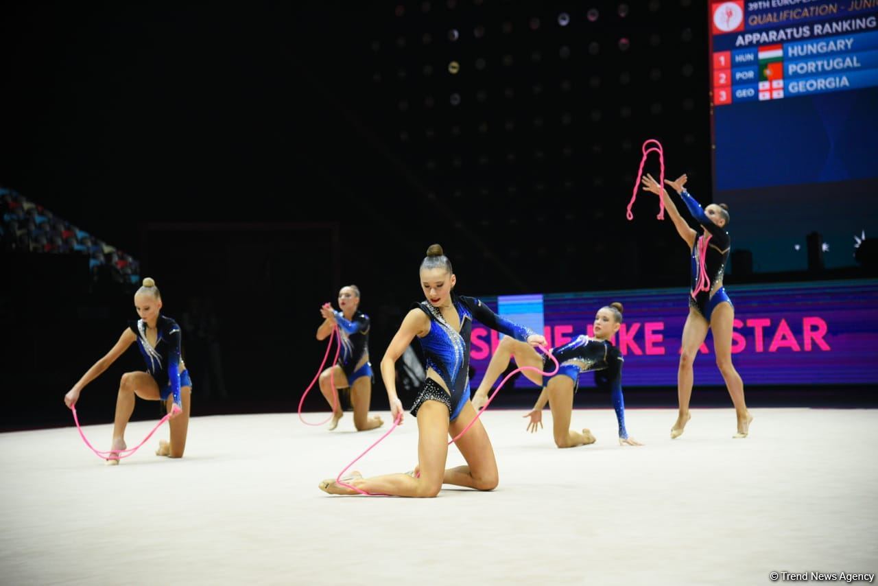 Bakıda bədii gimnastika üzrə 39-cu Avropa çempionatının yarışlarına start verilib (FOTO)