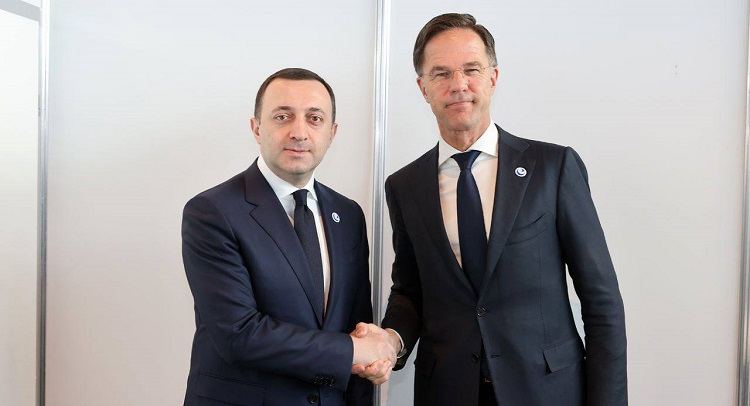 Georgian, Dutch PM discuss ties, Tbilisi’s EU integration prospects