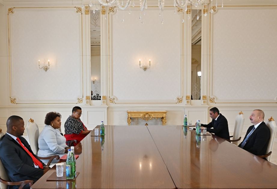 Президент Ильхам Алиев принял председателя Национальной ассамблеи Южно-Африканской Республики (ВИДЕО)