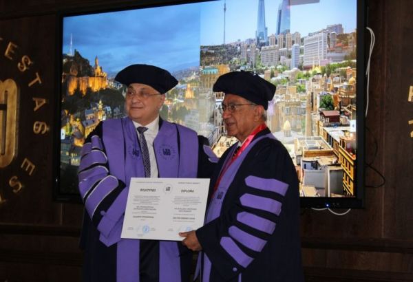 ADA University rector awarded title of honorary doctor of Georgian Technical University (PHOTO)