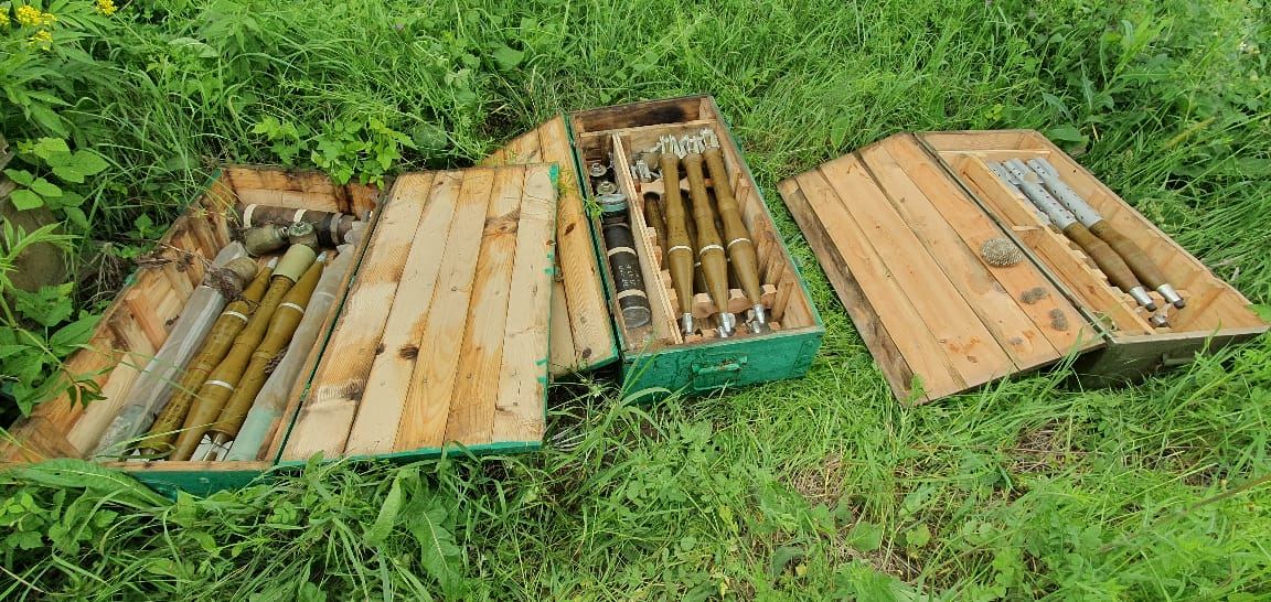 Armenian military ammunition found in forest in Azerbaijan's Tugh village (PHOTO)