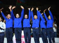 В Баку состоялась церемония награждения победителей чемпионата Европы  среди команд в групповых упражнениях (ФОТО)