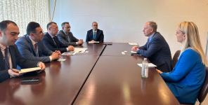Azerbaijani delegation holds several meetings within World Health Assembly (PHOTO)